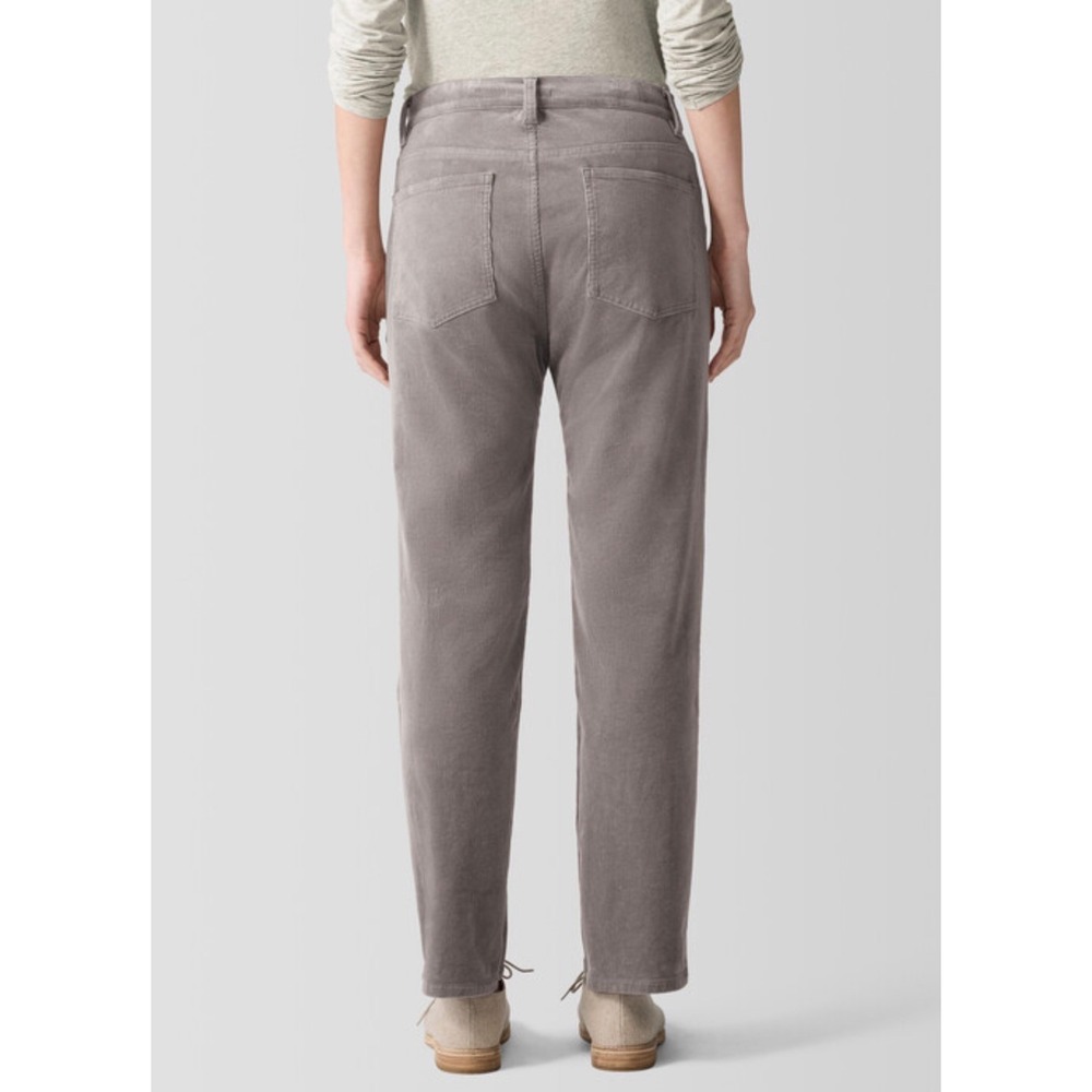Garnet Hill Womens Grey Corduroy Straight Leg Pants Size‎ 6P Petite 5-Pocket